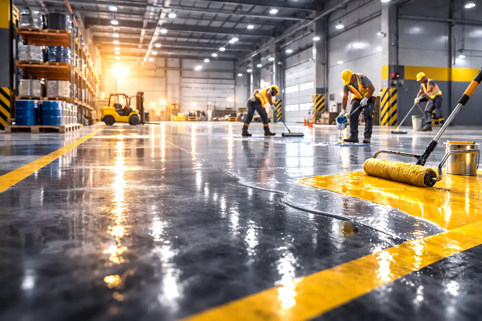 Наливные полы для промышленных предприятий