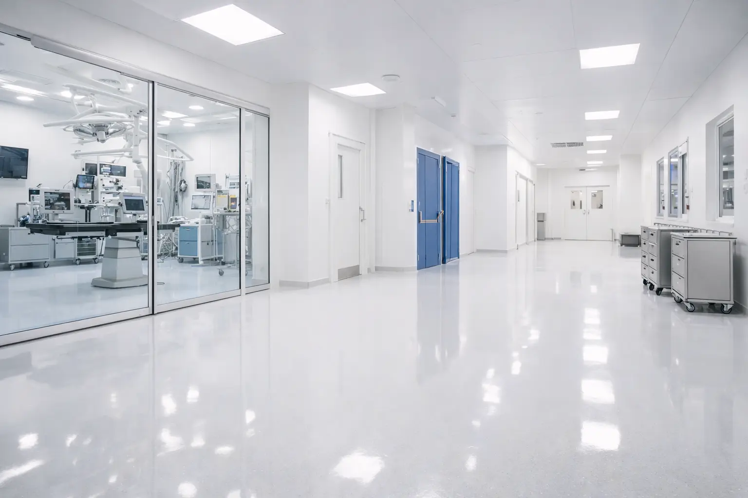 Наливные полы для медицинских и специализированных помещений